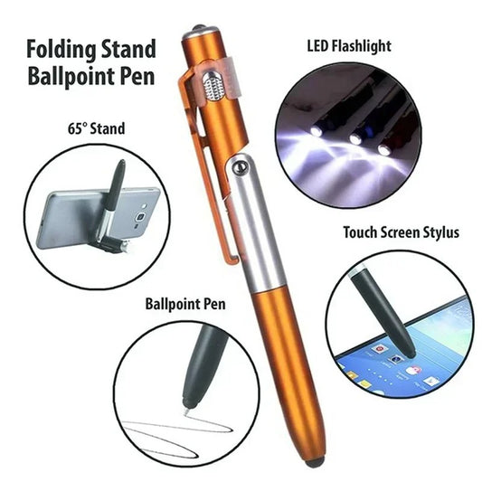 Multifunction 4 in 1 Stylus Pen